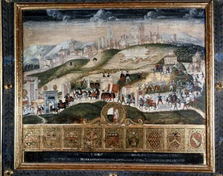 Ankunft in Siena von Cosimo I. de
