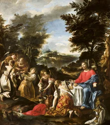 Christus wird von Engeln bedient, ca. 1650-1700