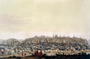 Stadt Tobolsk, Russland, ca. 1820er-30er Jahre
