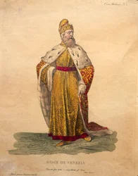 Kostümentwurf für den Dogen von Venedig, aus 
