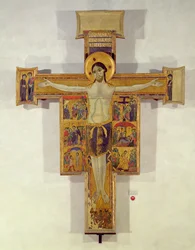 Kreuzigung, Toskanische Schule, zweite Hälfte des 12. Jahrhunderts