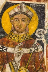 Detail des Triptychons, das San Cataldo darstellt, Krypta der Kathedrale