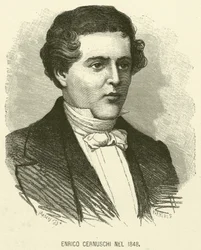 Enrico Cernuschi im Jahr 1848 (Gravur)