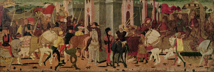 Einzug von Titus Flavius Vespasian und Titus in Rom, ca. 1450