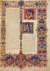 Erstes Buch der Chronik, aus der Borso d