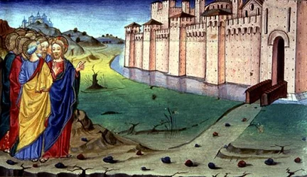 Fol.87v Christus geht nach Galiläa