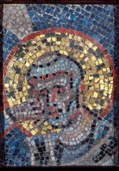 Kopf des Heiligen Ambrosius, erste Hälfte des 9. Jahrhunderts