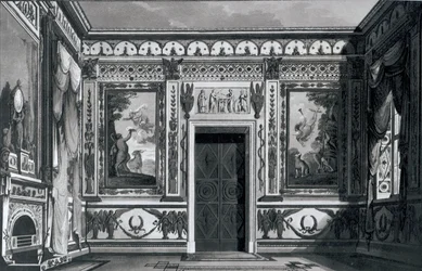 Großer griechischer Salon, aus Architectural Decorations von Gaetano Landi, 1810