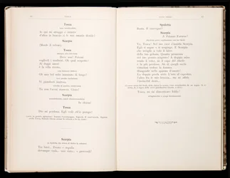 Libretto della Tosca von Giacomo Puccini, Edition Ricordi, Italien