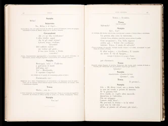 Libretto della Tosca von Giacomo Puccini, Edition Ricordi, Italien