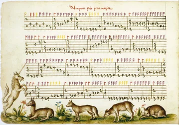 Notenblatt aus Compositione di Meser Vincenzo Capirola, komponiert von Vincenzo Capirola