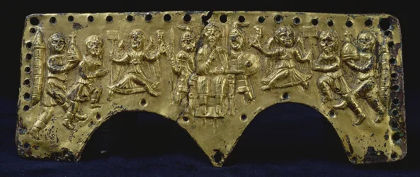 Plakette vom Helm des Agilulf