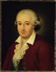 Porträt des italienischen Komponisten Domenico Cimarosa (1749-1801)