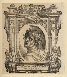 Porträt von Franciabigio, italienischer Maler der Florentiner Renaissance