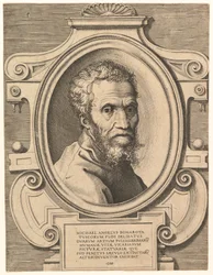 Porträt von Michelangelo, veröffentlicht um 1564