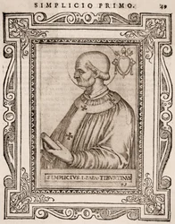 Porträt von Papst Simplicius, ca. 1760