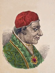 Porträt von Papst Hadrian I. (772-795)