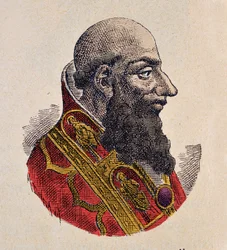 Porträt von Papst Stephan IV. (885-891)