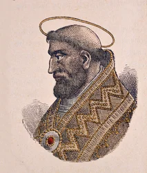 Porträt von Papst Leo II (682-683)