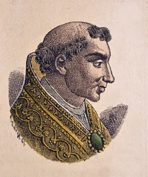 Porträt von Papst Theodor II (897)