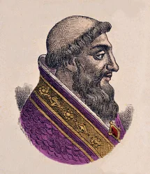 Porträt von Papst Viktor II (1055-1057)
