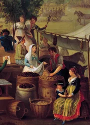 Kartoffel- und Maroniverkäufer, Italien
