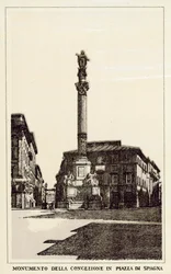 Rom: Monumento Della Congezione In Piazza Di Spagna