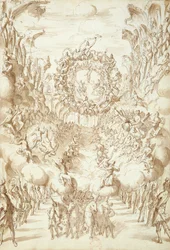 Bühnenbild für Opern im San Salvatore Theater in Venedig, 1675