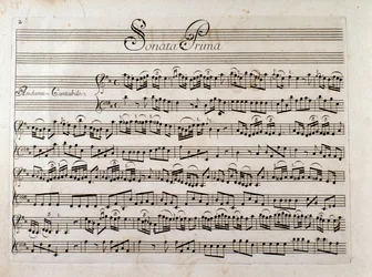Notenblatt für „Sonate für Violine und Bass continuo“ von Giuseppe Tartini