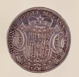 Silbermünze aus Neapel: Cesare Michelangelo d