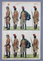 Soldaten in Ascari-Uniformen