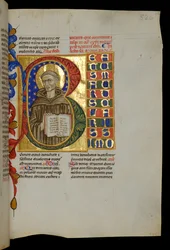 St. Maurus mit offenem Buch