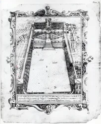 Der Belvedere-Hof im Vatikan, Rom, 1581