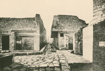 Das Haus des Pensile-Balkons wie es ist (Gravur)