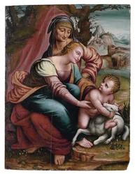 Die Madonna und das Kind mit der heiligen Anna, Norditalienisch