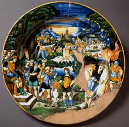 Der Held Caius Mucius Scaevola vor Porsenna