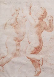 Zwei tanzende Putti, ca. 1700