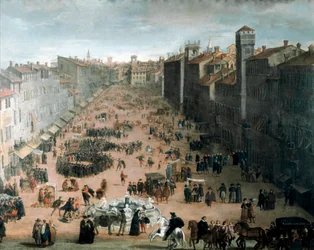 Blick über den Navona-Platz in Rom