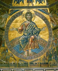 Christus Pantokrator in der Mandorla aus der Kuppel des Baptisteriums, Florenz