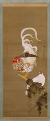 Henne und Hahn mit Weinrebe, 1792
