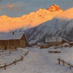 Abend auf dem Berg, Haute-Savoie