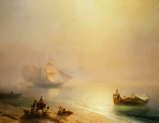 Fischer am Strand, Bucht von Neapel, 1873