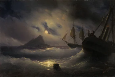 Gibraltar bei Nacht, 1844