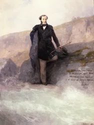 Puschkin (1799-1837) am Ufer des Schwarzen Meeres, 1897