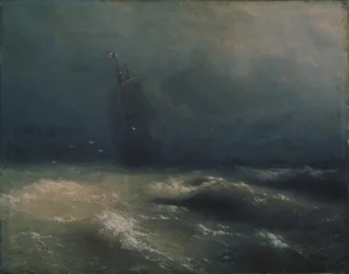 Sturm am Meeresufer bei Nizza, 1885