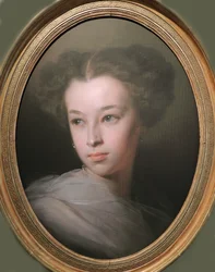 Porträt von Natalia Alexandrovna Pushkina, Gräfin von Merenberg 1836-1913, Tochter des Dichters, 1849
