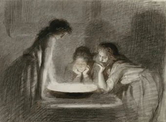 Weihnachtsabend Wahrsagerei, 1870er Jahre