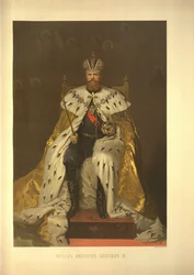 Krönungsporträt des Kaisers Alexander III. Aus dem Krönungsalbum, 1883