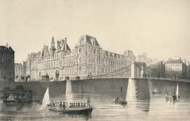 Blick auf das Hôtel de Ville und die Pont d