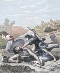 David und Goliath (Farbstich)
